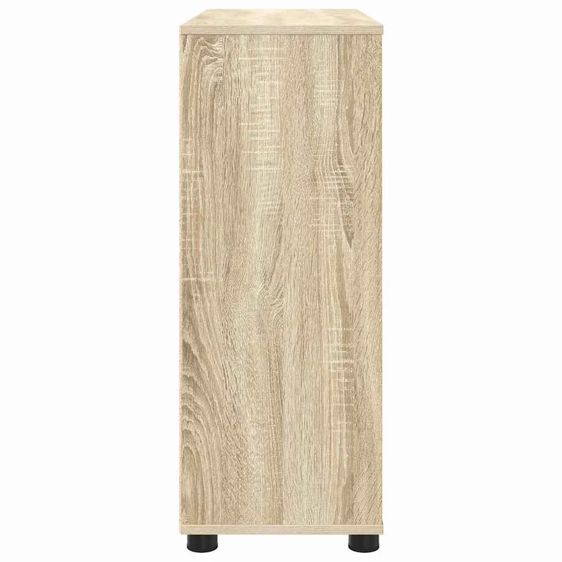 Armoire de rangement moderne avec tiroirs 80 x 31 x 81 cm en bois d'ingénierie chêne sonoma 02_0054623