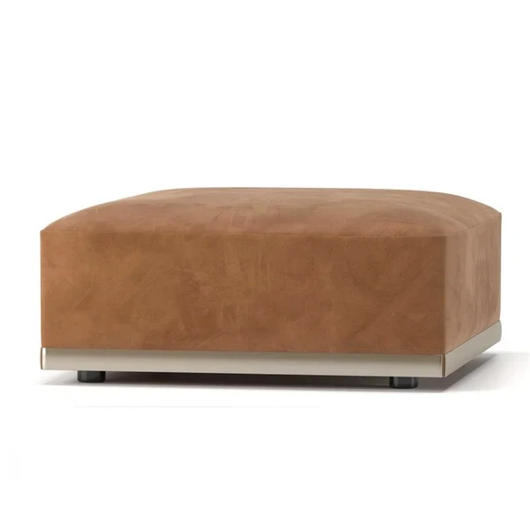 Pouf MINOTTI – Luxe Contemporain & Carré Parfait
