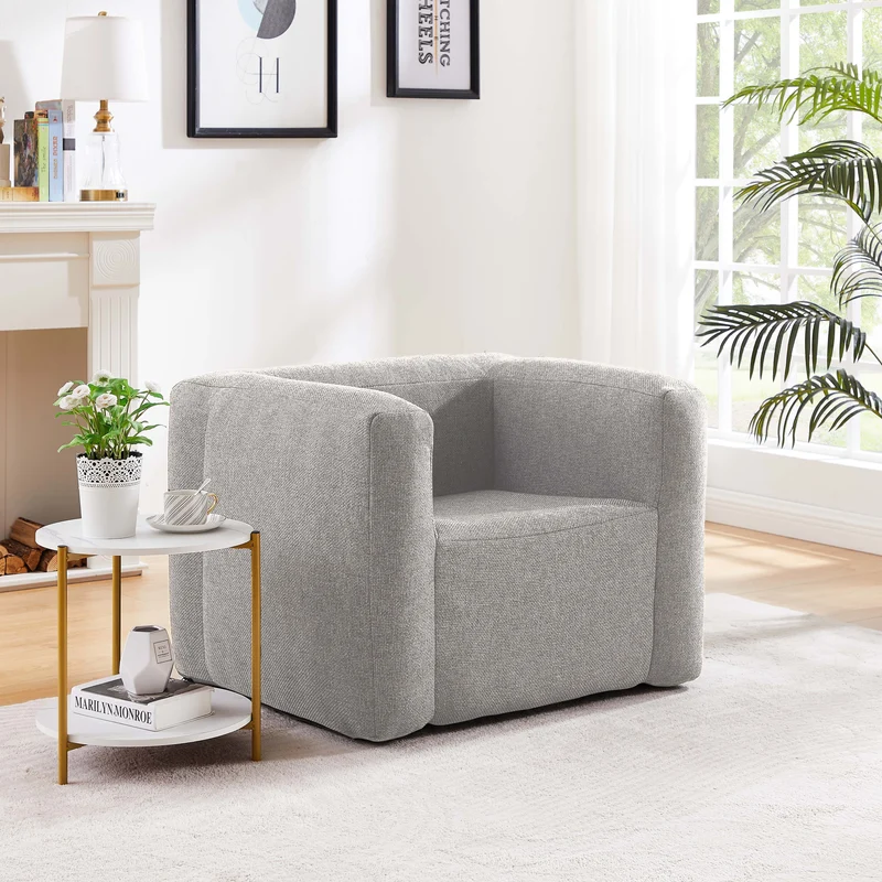 Fauteuil gonflable Terracotta - Intérieur et extérieur - Couleur Gris clair