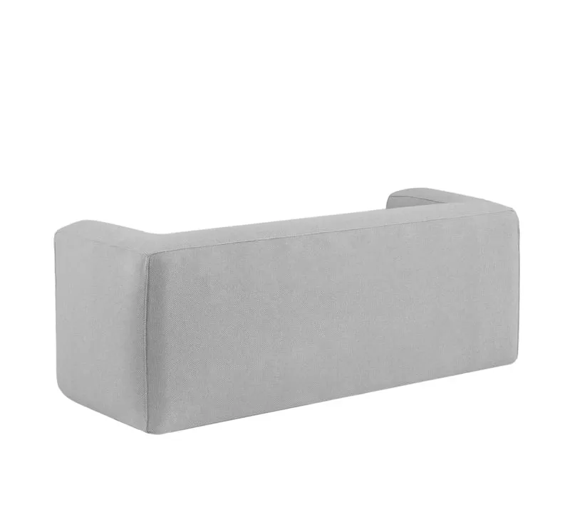 Canapé gonflable 2-3 places Terracotta - Intérieur et extérieur - Couleur Gris clair
