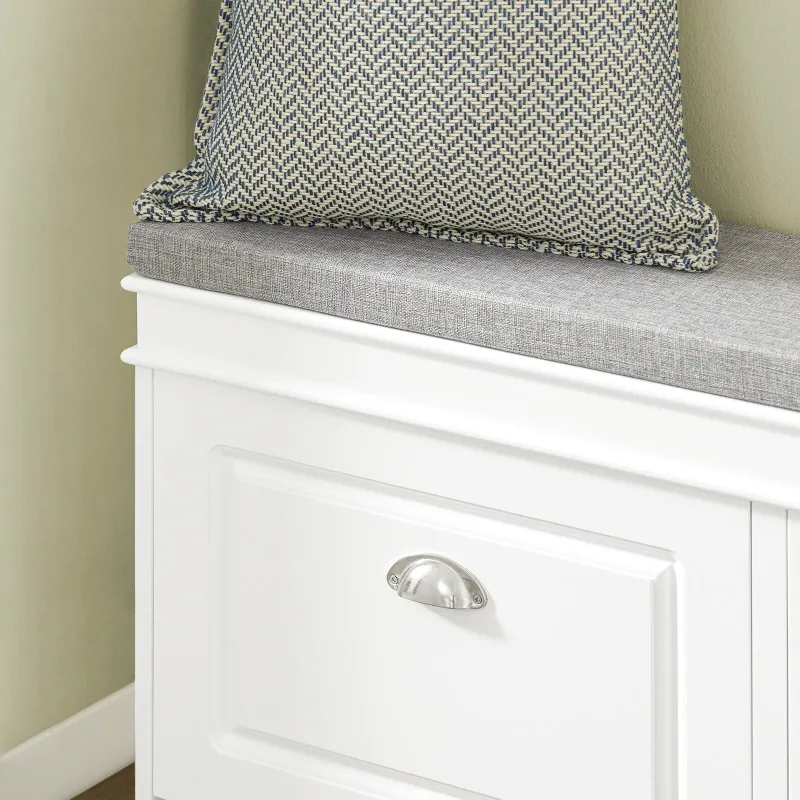 Banc à Chaussures au Design Scandinave | Assise et Rangement Compact