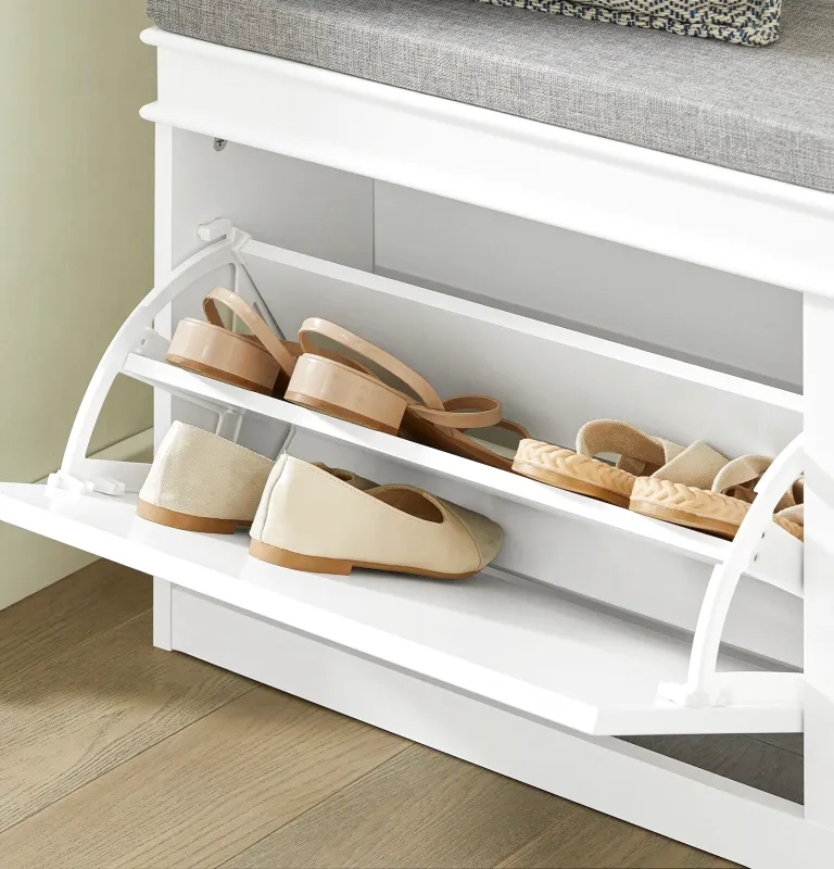 Banc à Chaussures au Design Scandinave | Assise et Rangement Compact