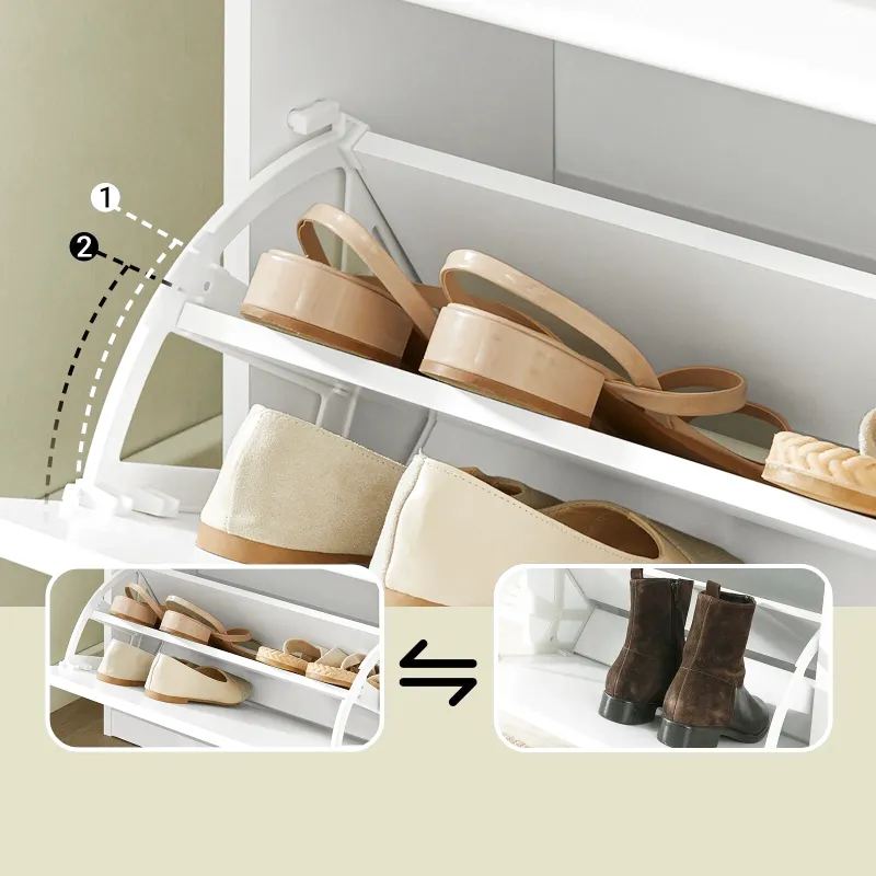 Banc à Chaussures au Design Scandinave | Assise et Rangement Compact