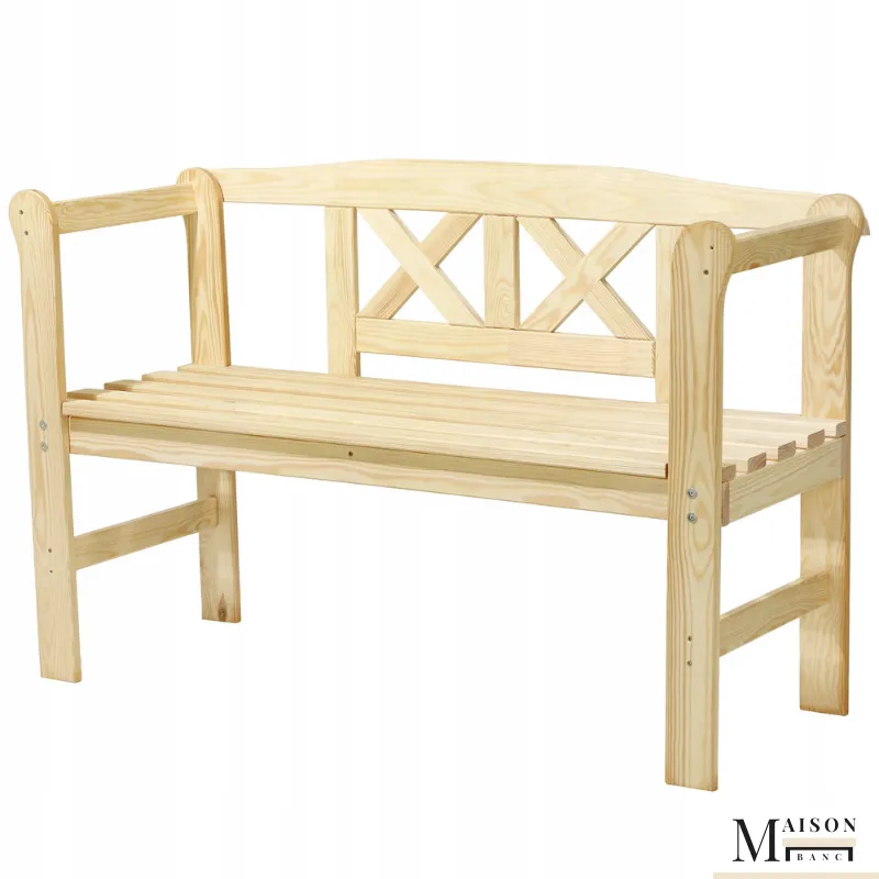 Banc de Jardin Classique en Bois de Pin | Assise Conviviale