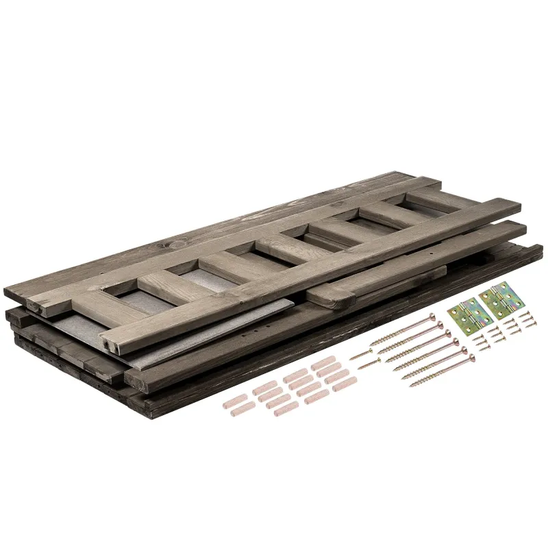 Banc de Jardin Classique en Bois avec Coffre | Rangement Discret