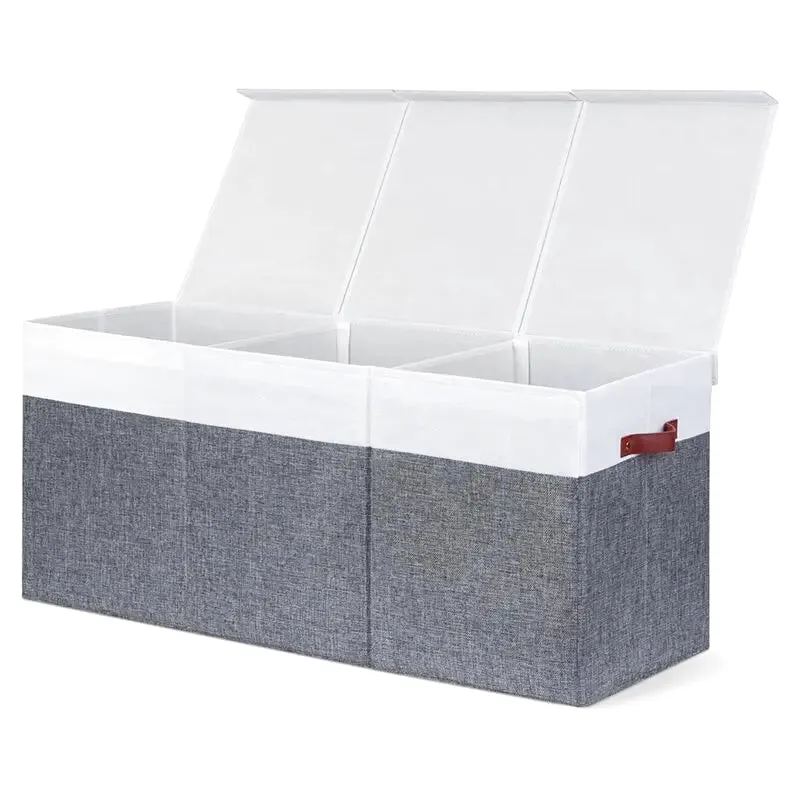 Banc Coffre de Rangement Enfant Pliable avec Couvercle | Design Scandinave Moderne