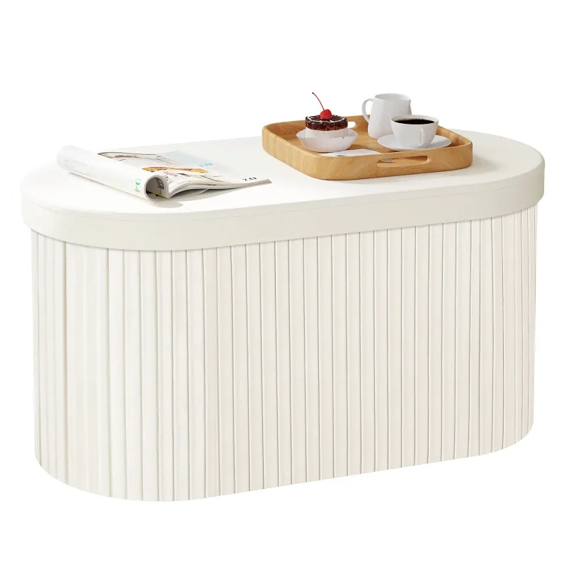 Banc Coffre Velours avec Rangement Pliable | Moderne et Décoratif