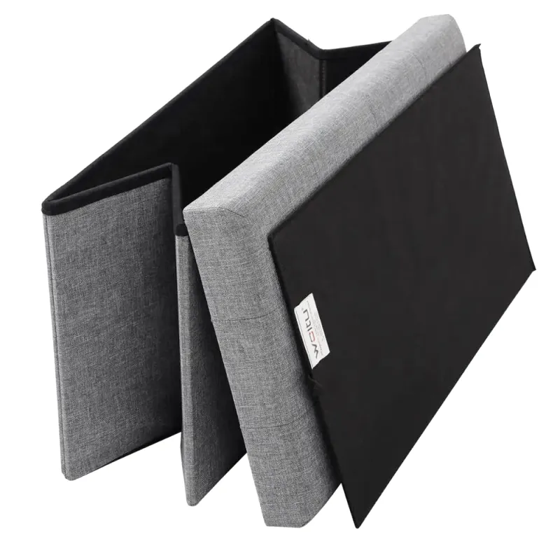 Banc Coffre Pliable avec Assise Capitonnée | Style Ottoman Design