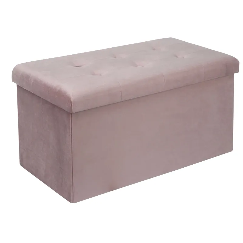 Banc Coffre Pliable avec Assise Capitonnée | Style Ottoman Design