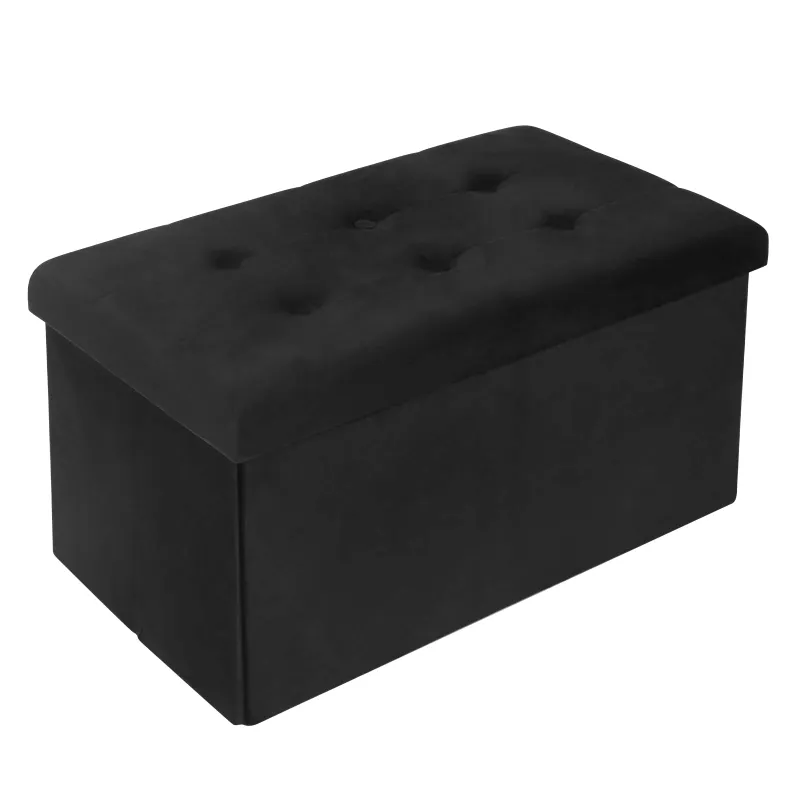 Banc Coffre Pliable avec Assise Capitonnée | Style Ottoman Design