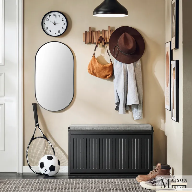 Banc d’Entrée Design Nordique avec Rangement à Chaussures | Minimaliste et Pratique