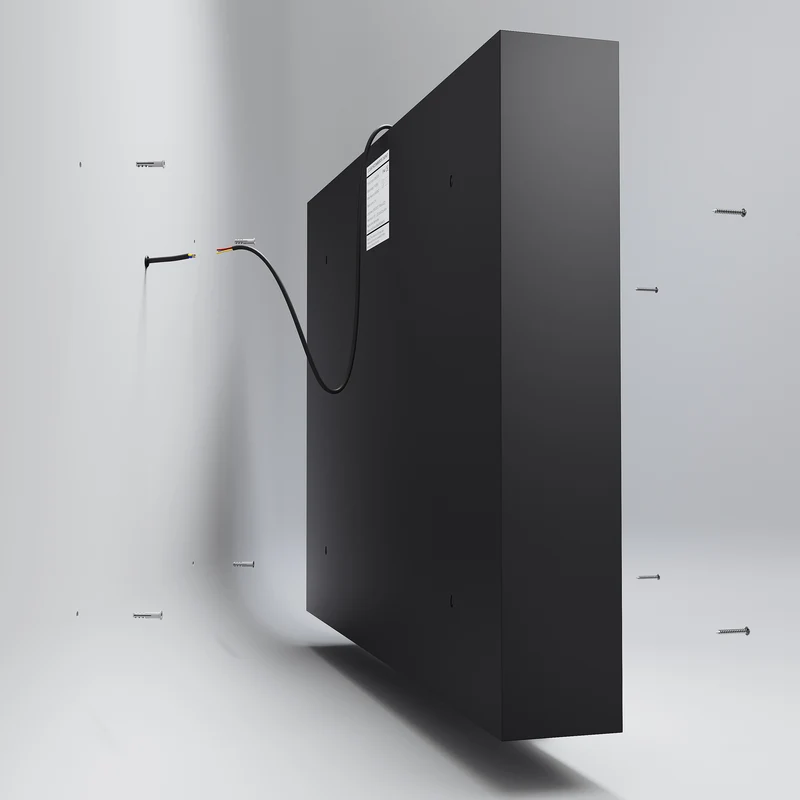 SIRHONA Armoire de Toilette Miroir, Armoire Murale avec Éclairage LED et Prises de Courant, Interrupteurs à Commande Tactile, 80 x 60 x 13cm
