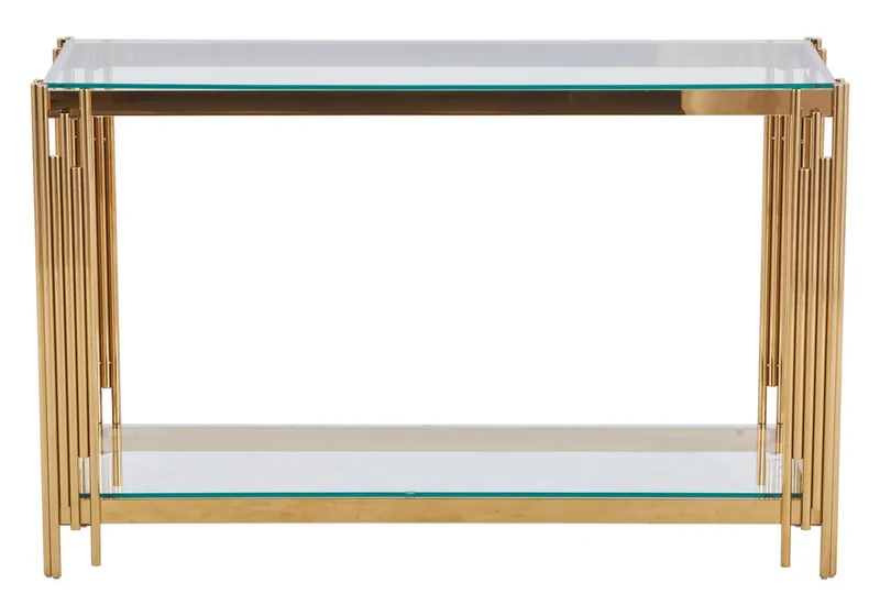 Console dorée verre - Eve