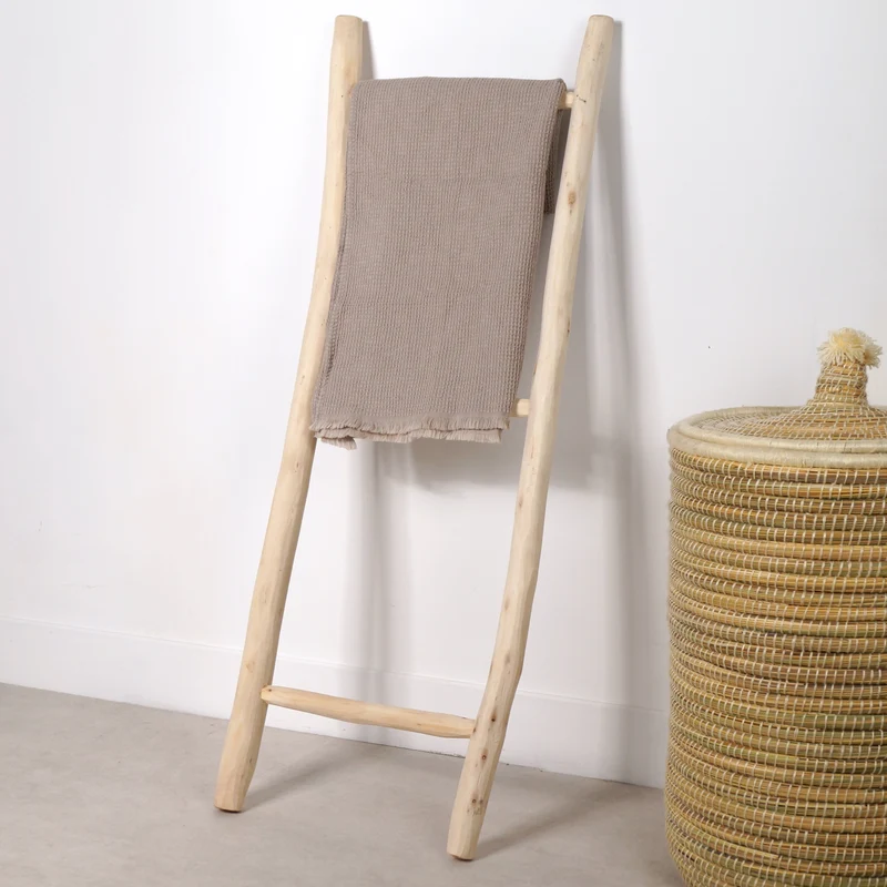 Échelle décorative en bois 120cm - 3 niveaux