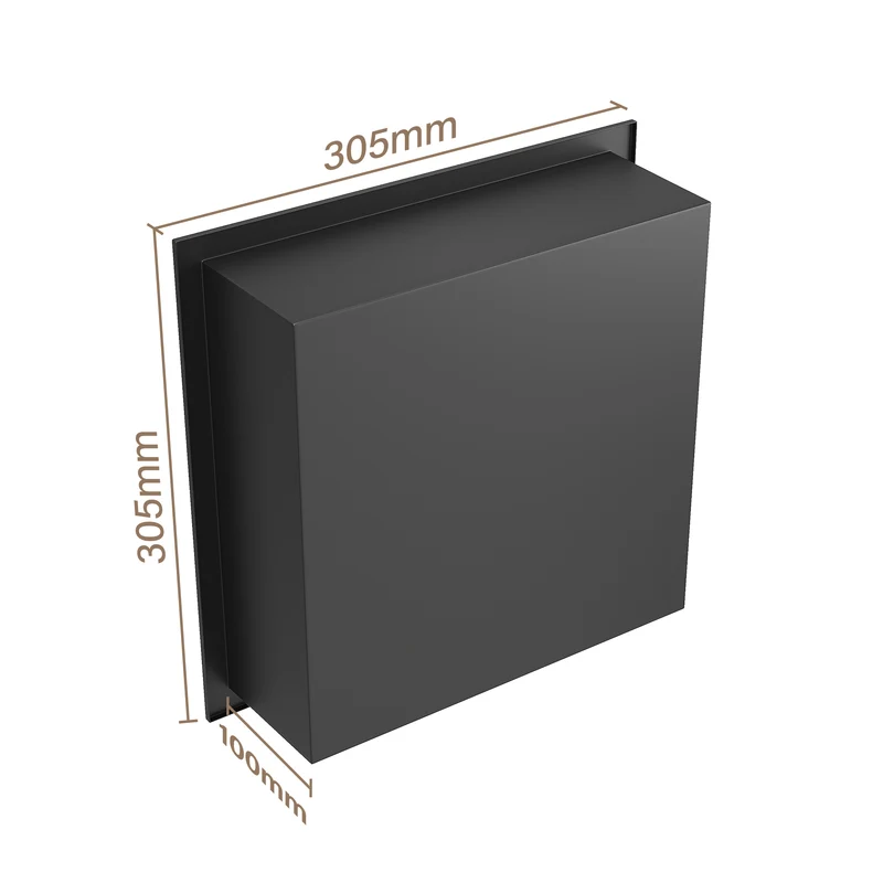 Niche murale de douche en acier inoxydable, niche de douche encastrée, étagère individuelle de stockage pour salle de bain, étanche, pas de carrelage nécessaire, 30 x 30 x 10 cm