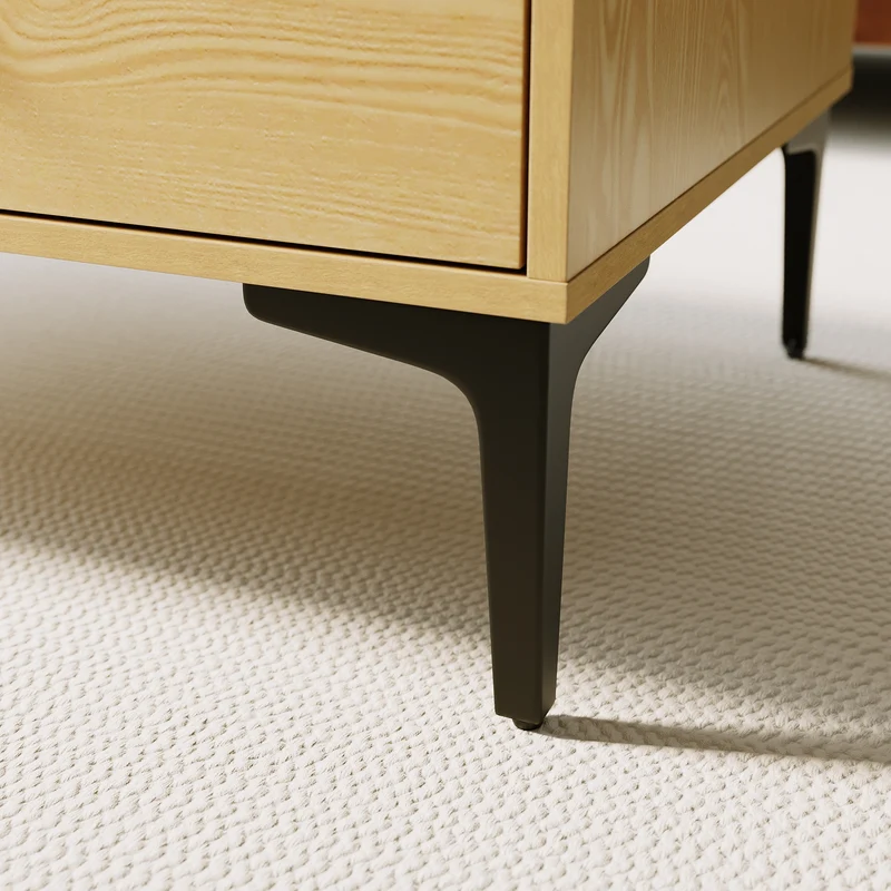 SIRHONA Table basse fixe avec tiroir Table de salon Sturdy and Sturdy Construction Meubles couleur bois, 100x55x40 cm