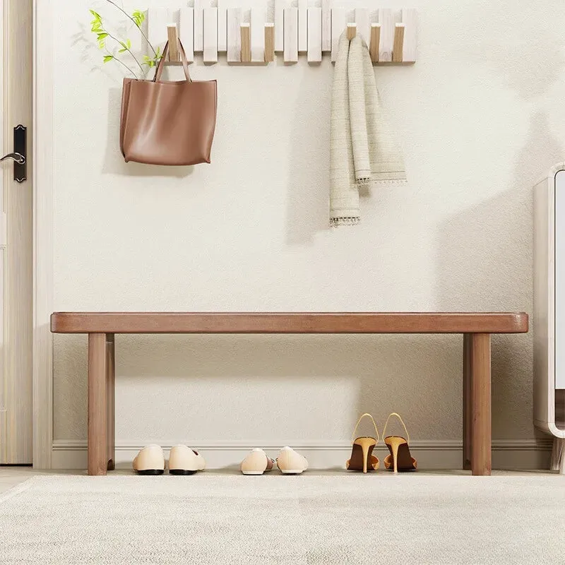 Banc d'entrée en Bois Massif | Design Minimaliste Moderne