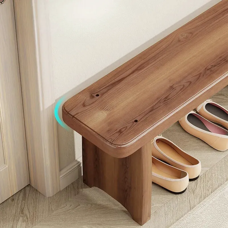 Banc d'entrée en Bois Massif | Design Minimaliste Moderne