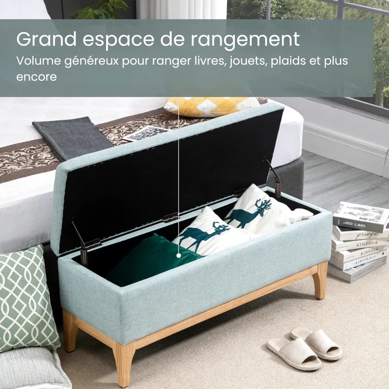 Banc Coffre Scandinave Luxe | Style Minimaliste