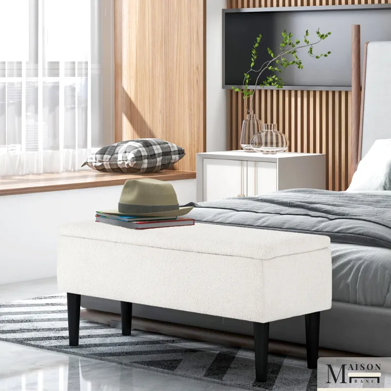 Banc Coffre Déco en Velours | Rangez Vos Objets Sans Sacrifier le Style