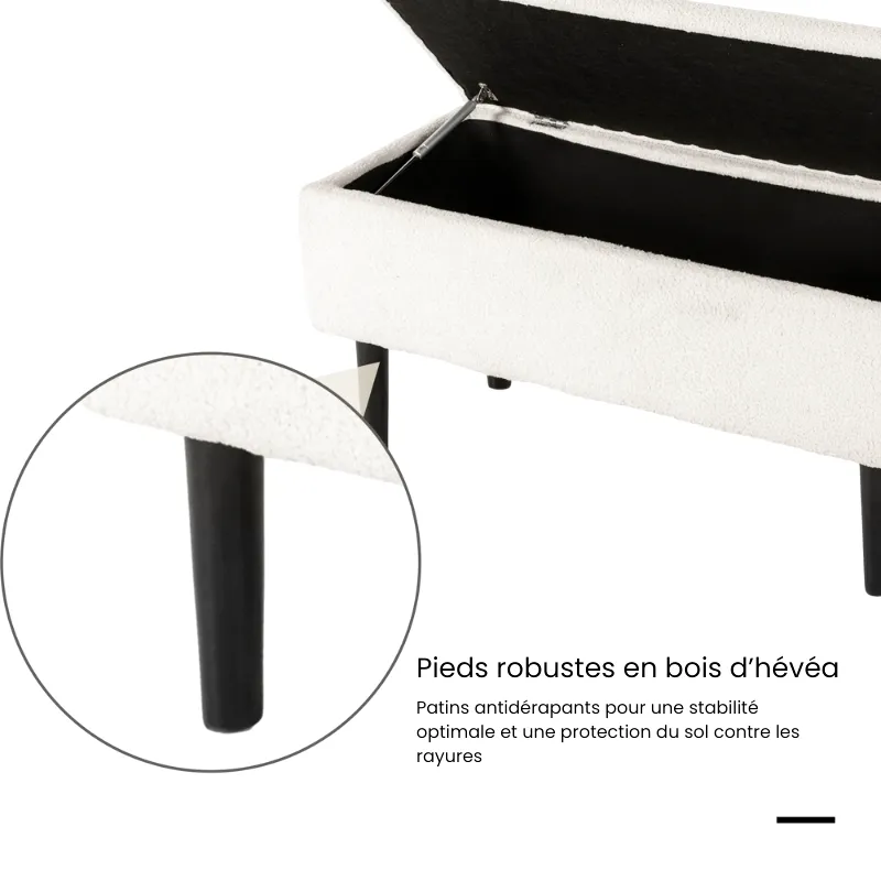 Banc Coffre Déco en Velours | Rangez Vos Objets Sans Sacrifier le Style