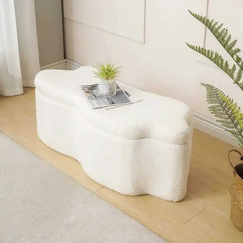 Banc d’Entrée Design Nuage Wabi-Sabi | Style Ottoman