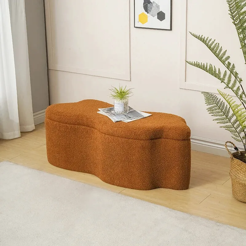 Banc d’Entrée Design Nuage Wabi-Sabi | Style Ottoman
