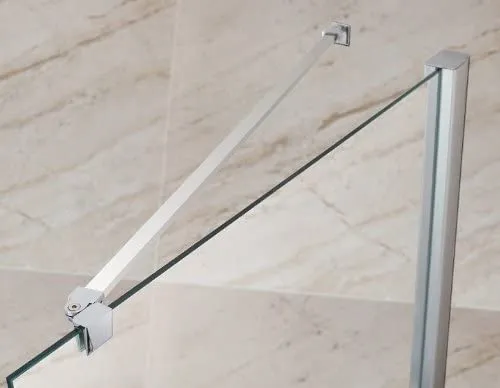 SIRHONA Porte de Douche Barre de Stabilisation en Acier Inoxydable 1000 mm