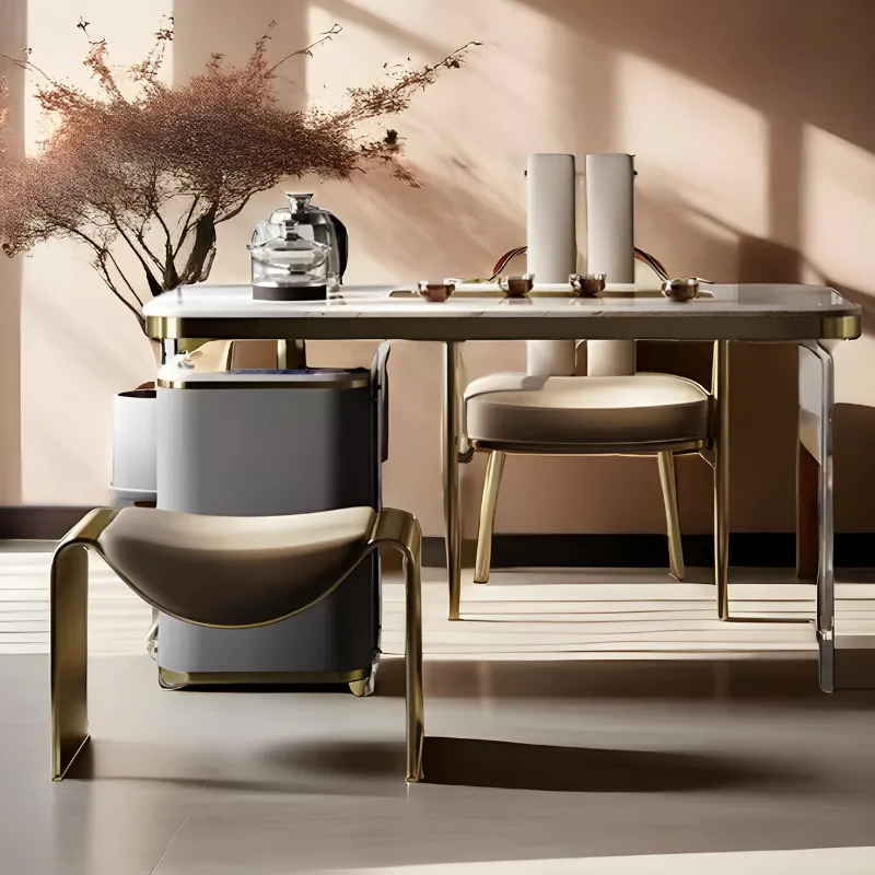 Banc de Chambre Luxe et Minimalisme | Structure Métal et Style Italien