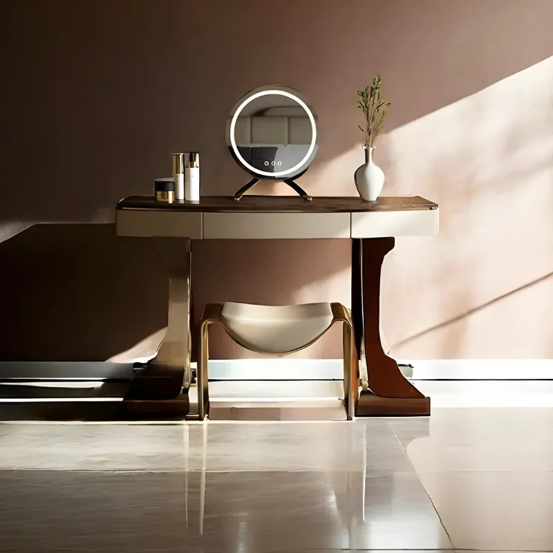 Banc de Chambre Luxe et Minimalisme | Structure Métal et Style Italien