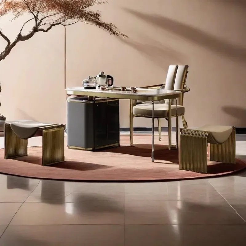 Banc de Chambre Luxe et Minimalisme | Structure Métal et Style Italien