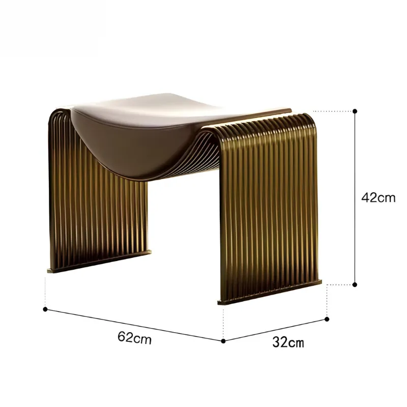 Banc de Chambre Luxe et Minimalisme | Structure Métal et Style Italien