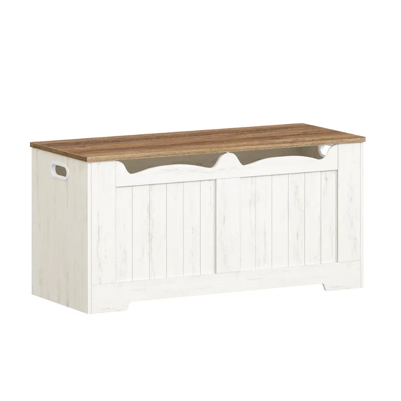Banc Coffre de Rangement Moderne | Design Blanc Minimaliste