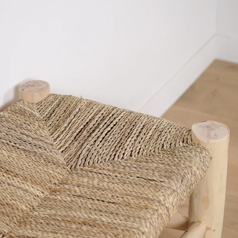 Banc en bois avec rangement 80cm