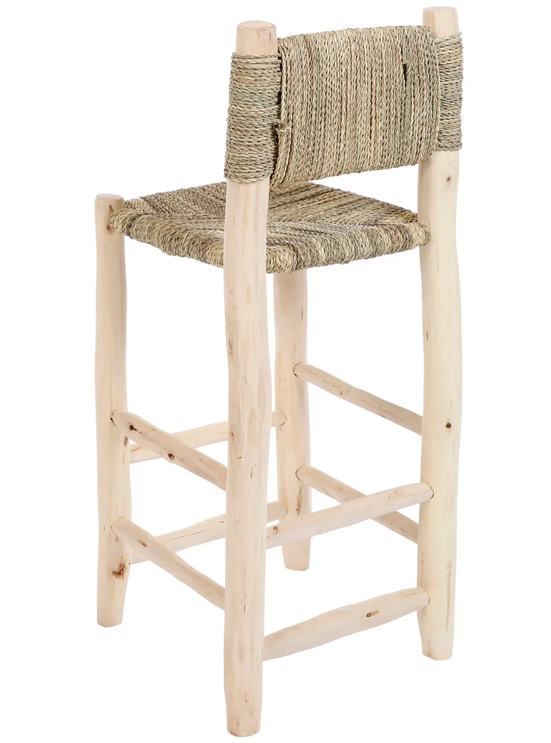 Chaise haute en bois et corde - 65cm