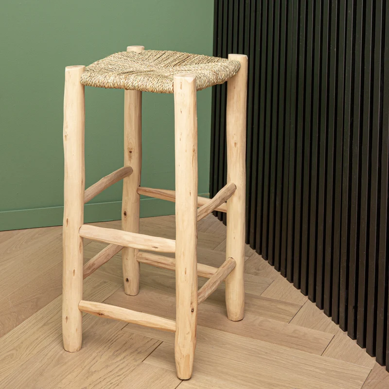 Tabouret de bar en bois - 80cm