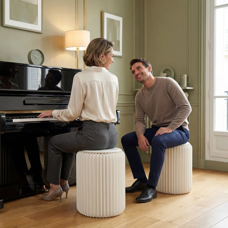 Tabouret pliable, Léon
