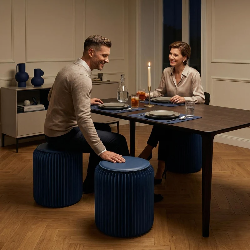 Tabouret pliable, Léon