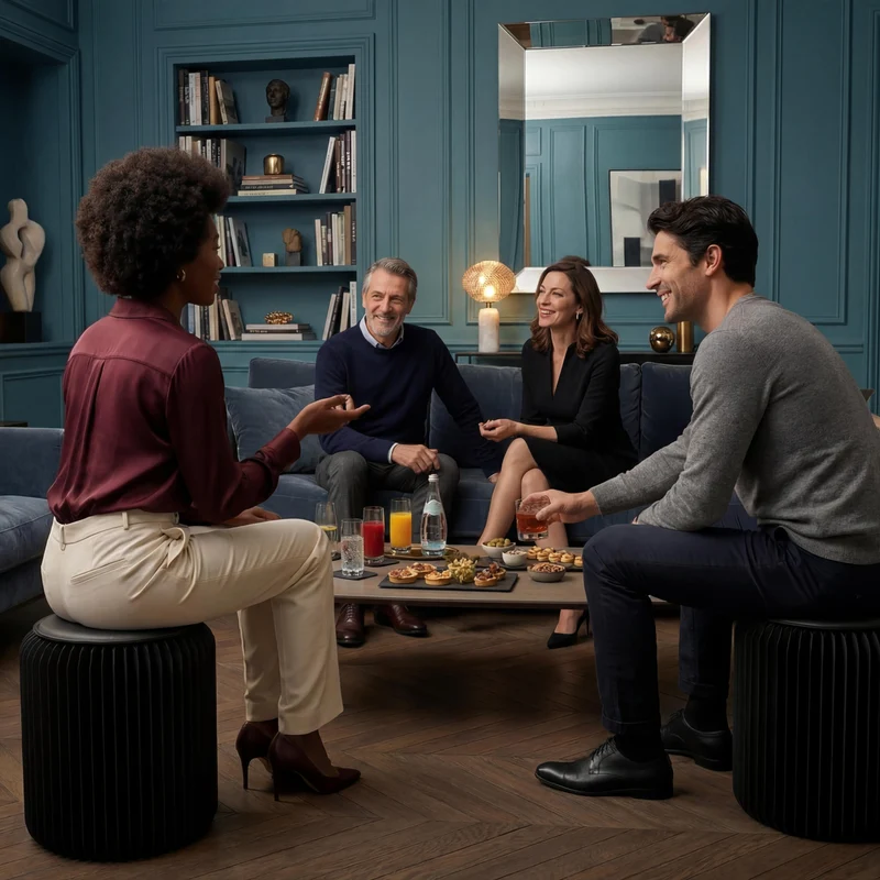 Tabouret pliable, Léon
