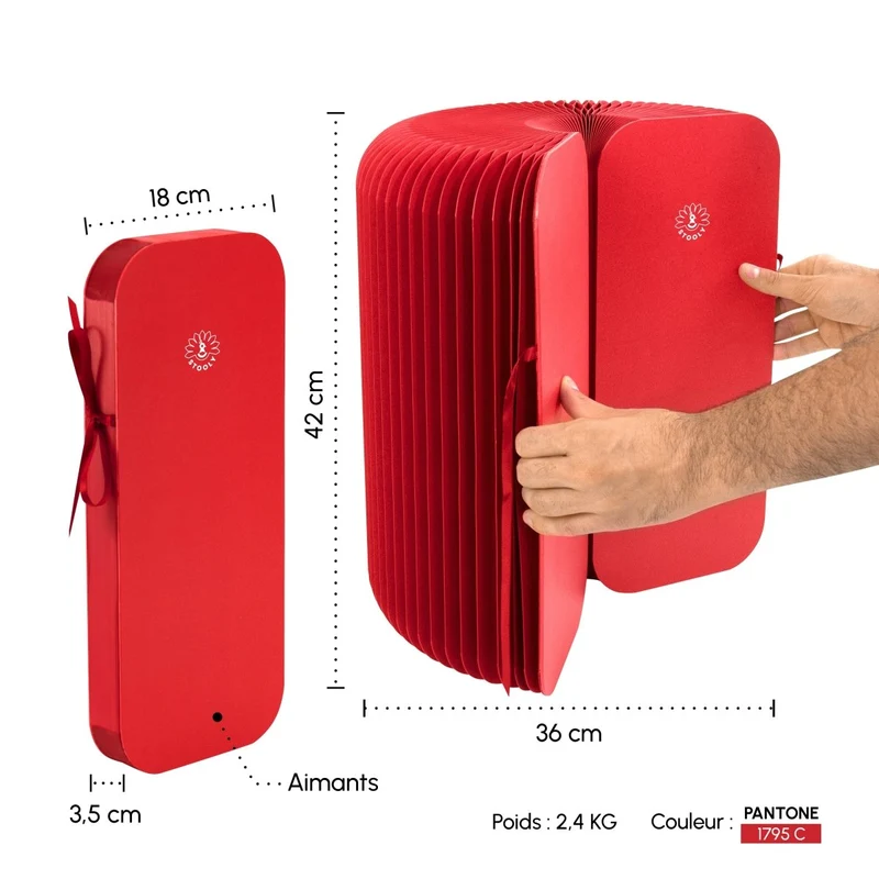 Tabouret pliable, Léon