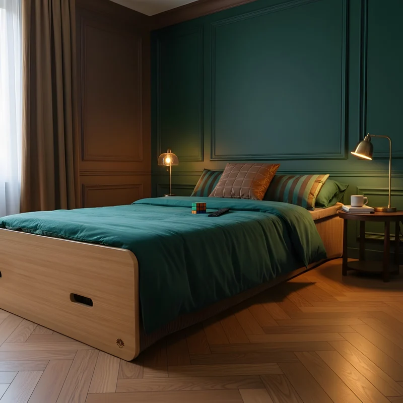 Lit pliable - Sommier avec matelas, Jules
