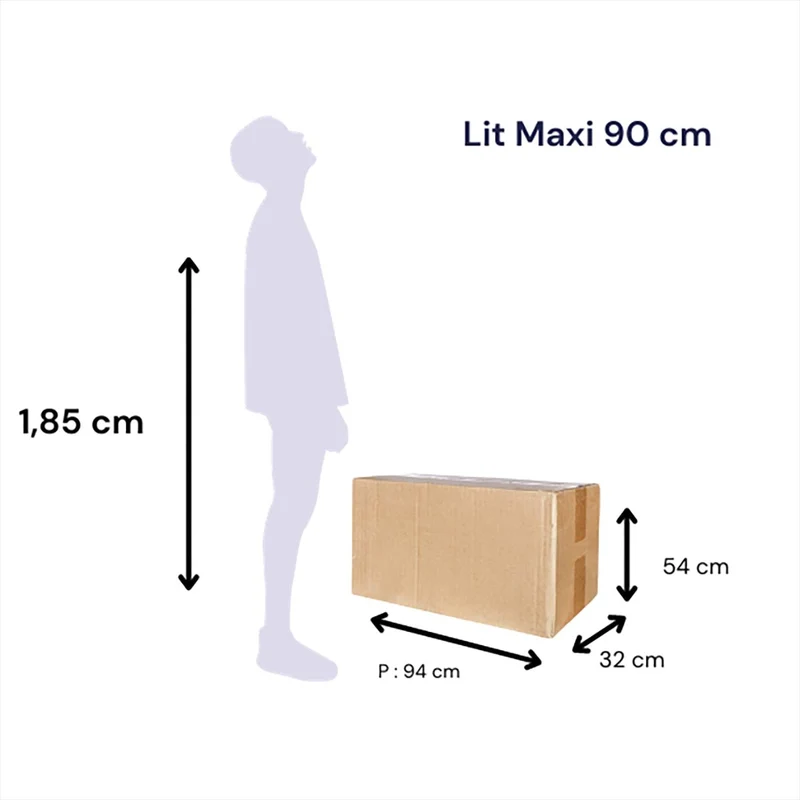 Lit pliable - Sommier avec matelas, Jules