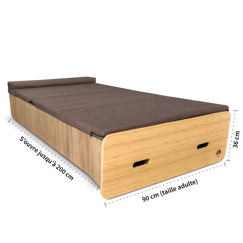 Lit pliable - Sommier avec matelas, Jules