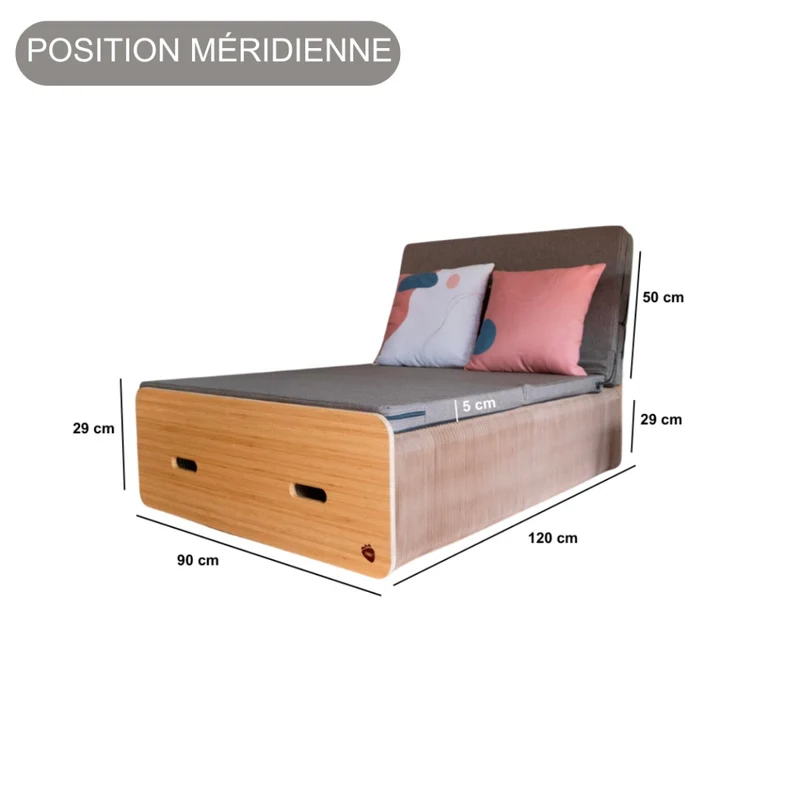 Lit pliable - Sommier avec matelas, Jules