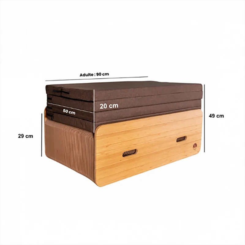 Lit pliable - Sommier avec matelas, Jules