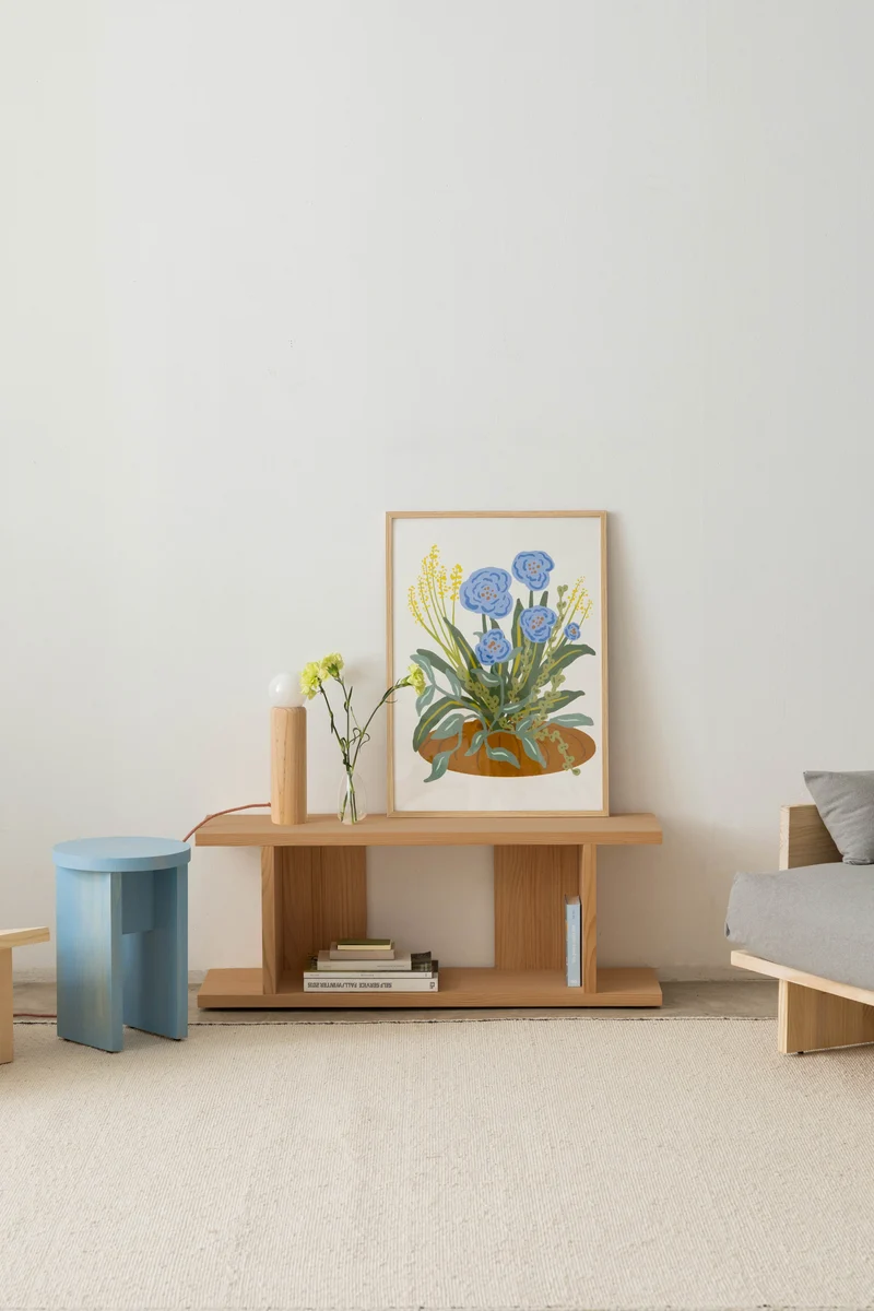 Castell solid wood Bookcase 106.5 x 40.4 cm