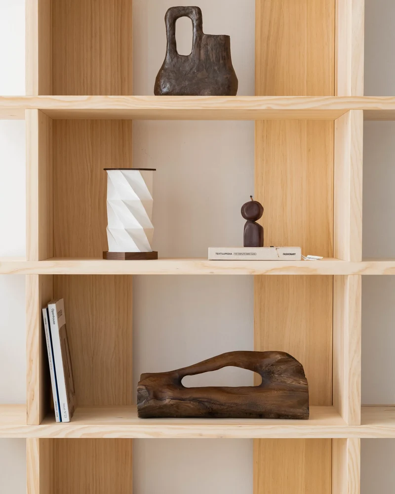 Castell solid wood bookcase 106.5 x 190 cm