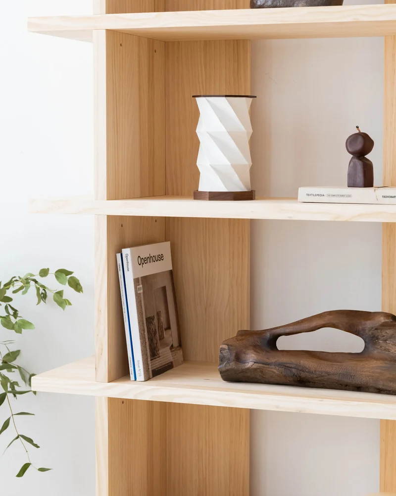 Castell solid wood bookcase 106.5 x 190 cm