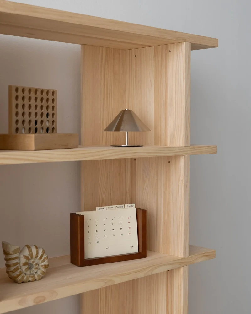 Montgó solid wood bookcase 180 x 152.6 cm