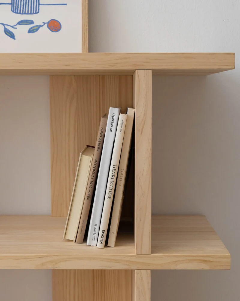 Montgó solid wood bookcase 180 x 115.2 cm